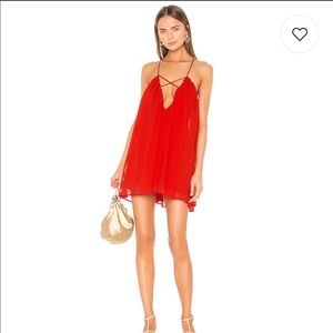 Lovers and Friends Titan Mini Dress - XS Blood orange / red